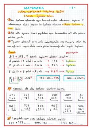 3. Sınıf 5. Hafta Etkinlikleri