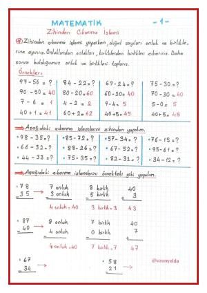 3. Sınıf 7. Hafta Etkinlikleri