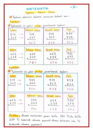 3. Sınıf 7. Hafta Etkinlikleri