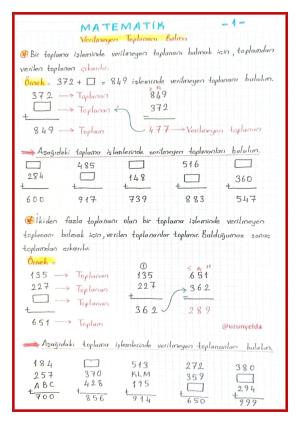 3. Sınıf 8. Hafta Etkinlikleri