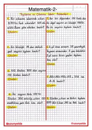 Actividades de la décima semana de 4to grado