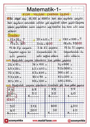 4. Sınıf 12. Hafta Etkinlikleri