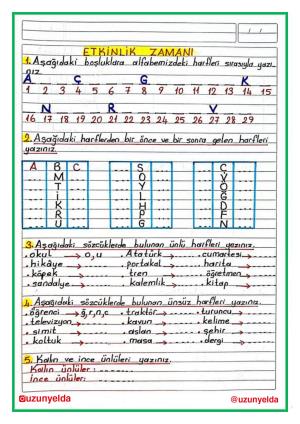 4th Grade 2nd Week Activities