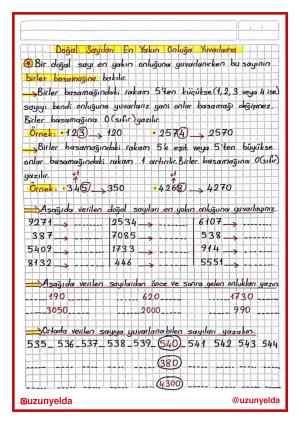 4. Sınıf 3. Hafta Etkinlikleri