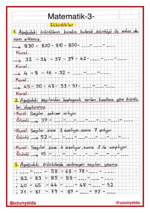 4th Grade 4th Week Activities