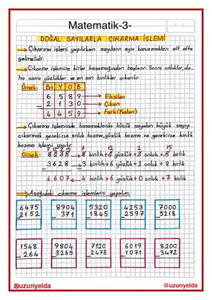 4. Sınıf 5. Hafta Etkinlikleri