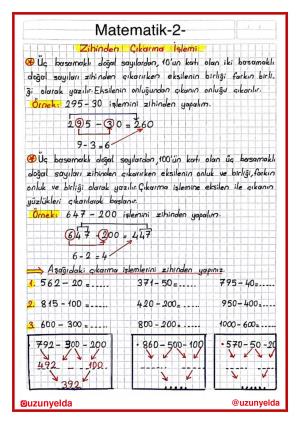 4. Sınıf 6. Hafta Etkinlikleri