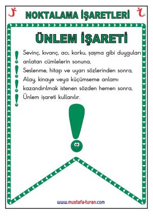 Noktalama İşaretleri Pano Etkinlileri