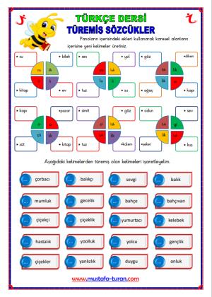 Türemiş Sözcükler Etkinliği-4