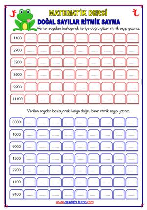 Doğal Sayılar Ritmik Sayma Etkinliği