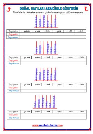 Doğal Sayıları Abaküsle Gösterim-1