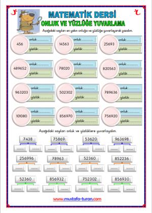 Onluğa ve Yüzlüğe Yuvarlama Etkinliği-12