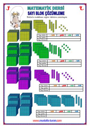 Sayı Blokları Çözümleme Etkinliği-10