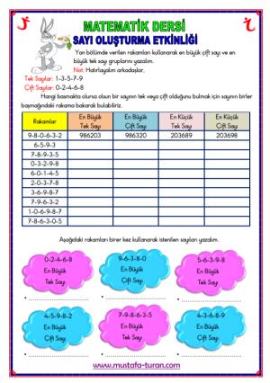 Sayı Oluşturma Etkinliği-6