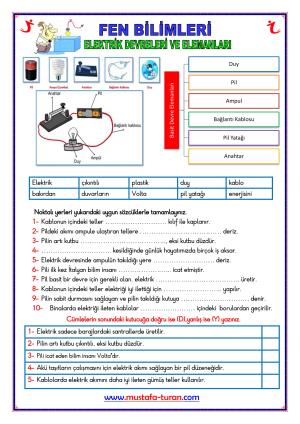 Basit Elektrik Devreleri Etkinliği