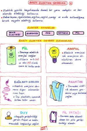 Basit elektrik Devreleri  Konu Anlatım Etkinliği  -1 ve 2 