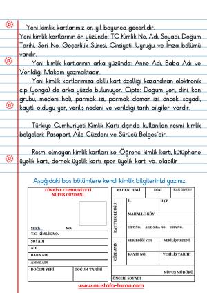 1. Ünite Birey ve Toplum Konu Özetleri ve Defter Etkinlikleri