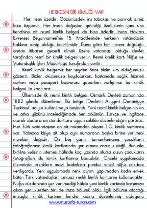 1. Ünite Birey ve Toplum Konu Özetleri ve Defter Etkinlikleri