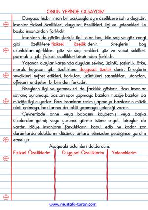 1. Ünite Birey ve Toplum Konu Özetleri ve Defter Etkinlikleri