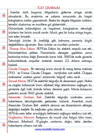 4. Ünite Bilim Teknoloji ve Toplum Konu Özetleri ve Defter Etkinlikleri