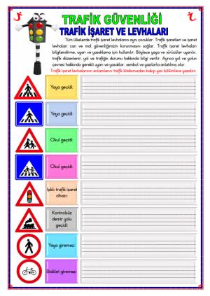 Trafik İşaretlerini Ve İşaret Levhalarını Tanıyalım Etkinliği