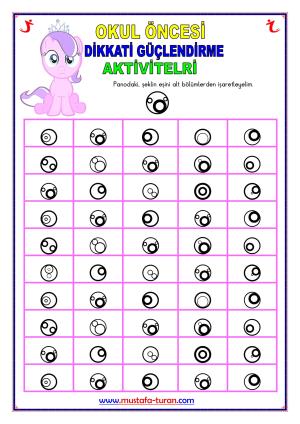 Okul Öncesi ( Anasınıfı ) Dikkati Güçlendirme Aktiviteleri-175