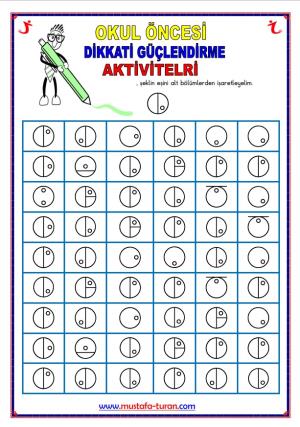 Okul Öncesi ( Anasınıfı ) Dikkati Güçlendirme Aktiviteleri-200