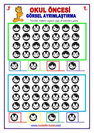 Actividades de discriminación visual para preescolar (jardín de infantes) -100