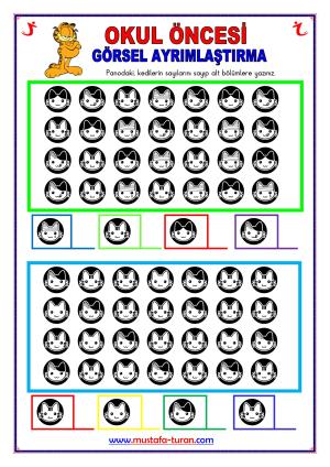 Okul Öncesi ( Anasınıfı ) Görsel Ayrımlaştırma Aktiviteleri -100