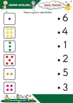 Okul Öncesi Nesne Sayıları Kavram Etkinlikleri