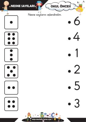Okul Öncesi Nesne Sayıları Kavram Etkinlikleri