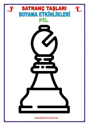 Satranç Taşları ( Boyama ) Etkinlikleri