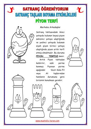 Satranç Taşları ( Boyama ) Etkinlikleri