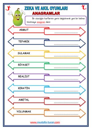 Anagram Etkinliğim-11