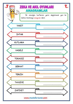 Anagram Etkinliğim-18