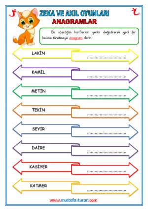 Anagram Etkinliğim-7