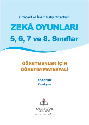 5-6-7-8 Ortaokul ve İmam Hatip Ortaokul Zeka Oyunları Kitabı