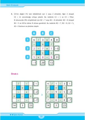 5-6-7-8 Ortaokul ve İmam Hatip Ortaokul Zeka Oyunları Kitabı