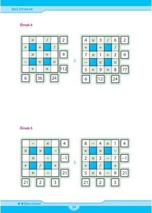 5-6-7-8 Ortaokul ve İmam Hatip Ortaokul Zeka Oyunları Kitabı