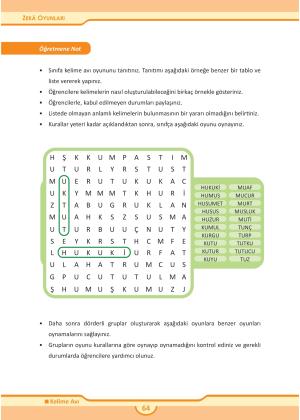 5-6-7-8 Ortaokul ve İmam Hatip Ortaokul Zeka Oyunları Kitabı