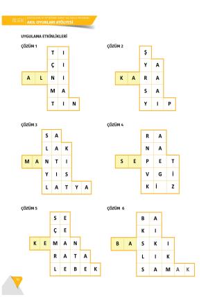 BİLSEM Akıl Oyunları Atölyesi Destekleme ve Yetiştirme Kursu Yaz Okulu Programı