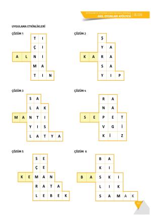 BİLSEM Akıl Oyunları Atölyesi Destekleme ve Yetiştirme Kursu Yaz Okulu Programı