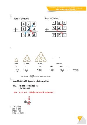 BİLSEM Akıl Oyunları Atölyesi Destekleme ve Yetiştirme Kursu Yaz Okulu Programı