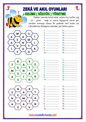 Kelime ( Sözcük ) Üretme Oyunu-9