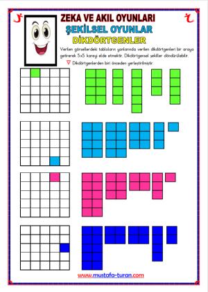  Şekilsel Oyunlar Dikdörtgenler Etkinliği-50