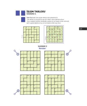 Zeka Oyunları Eğitmen Eğitimi Çalışma Kitabı