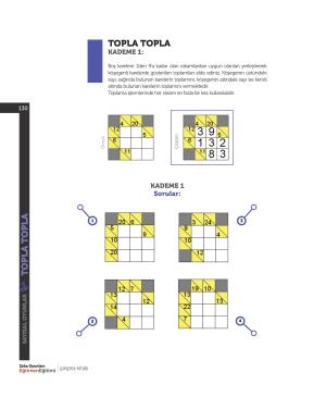 Zeka Oyunları Eğitmen Eğitimi Çalışma Kitabı