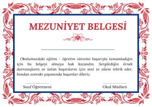 Mezuniyet Sertifikaları ( Diplomaları )