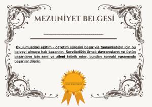 Mezuniyet Sertifikaları ( Diplomaları )