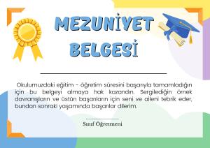 Mezuniyet Sertifikaları ( Diplomaları )